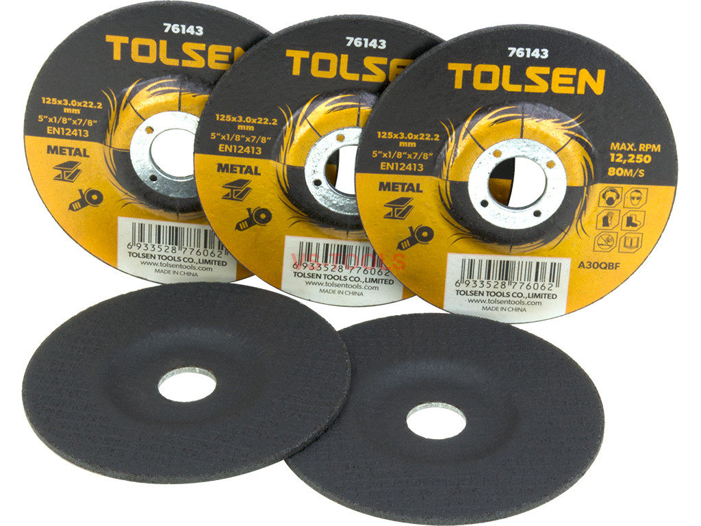 5pcs 5inch 125mm Depressed CuttingOff Wheel Type 42 Steel